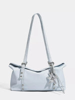 Leather Shoulder Bag with Star Charm