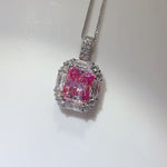 5 Carat Moissanite 925 Sterling Silver Pendant Necklace