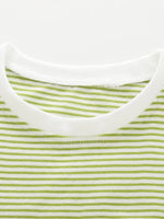 Children's Striped Flower Applique Top and Pants Set