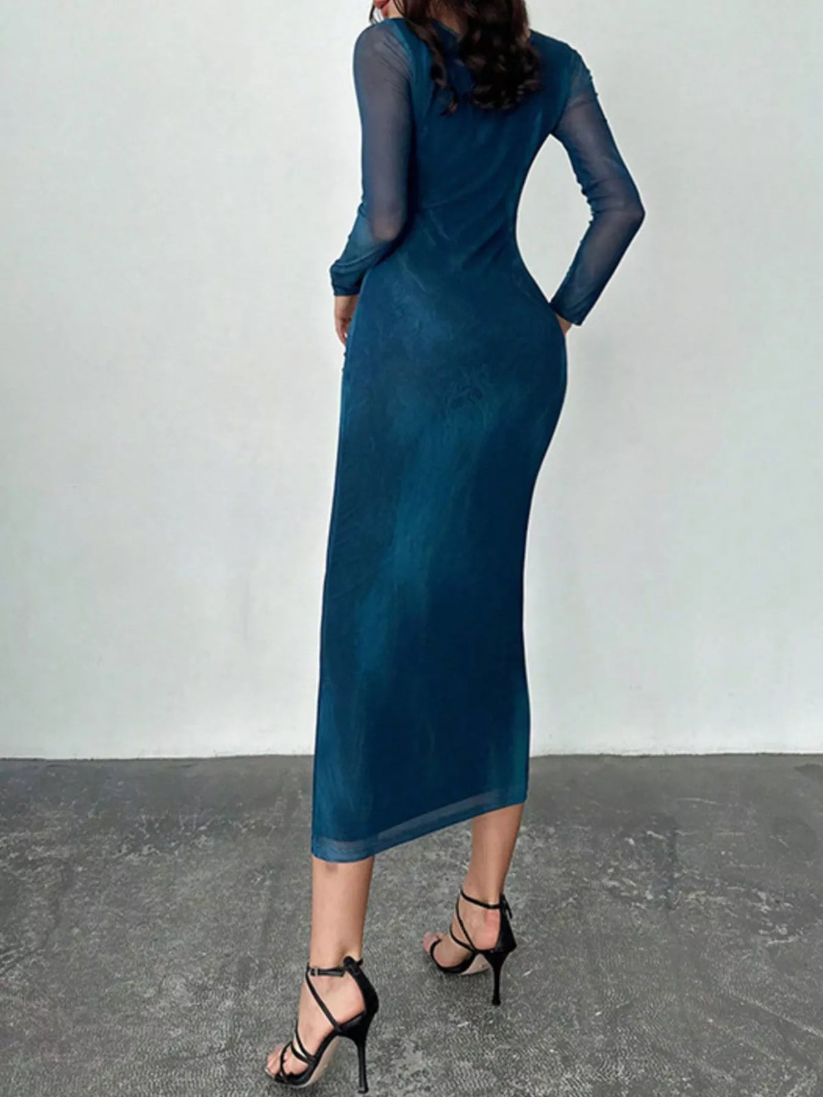Tie-Dye Bodycon Maxi Dress