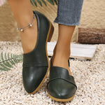 Point Toe Block Heels Loafers