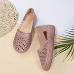 Cutout Round Toe Slip-Ons