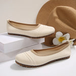 Mesh Round Toe Flat Slip-Ons