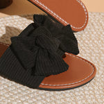 Bow Knot Decor Flat Sandals