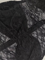 Lace Sheer Mock Neck Long Sleeve Maxi Dress