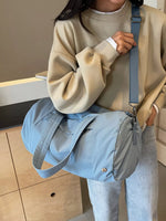 Solid Color Lightweight Travel Duffel Bag