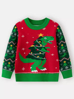 Children's Christmas Tree Round Neck Sweater
