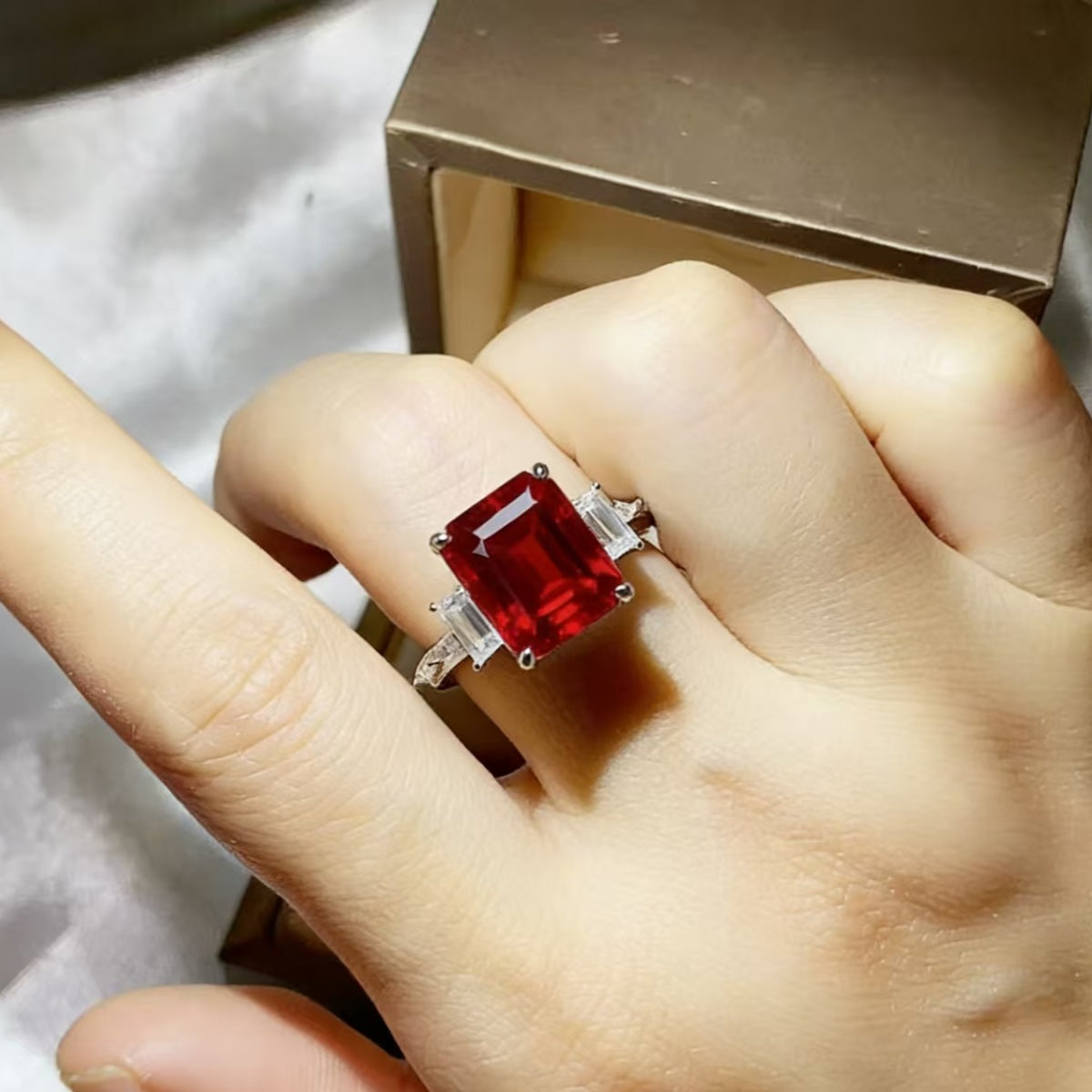 5 Carat Moissanite 925 Sterling Silver Ring