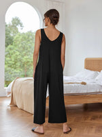 Sleeveless Wide Leg Casual Jumpsuit