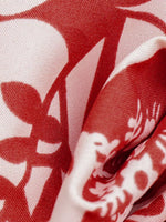 Printed Square Neck Long Sleeve Dress