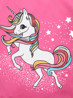Children's Unicorn Graphic Short Sleeve T-Shirt