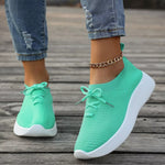 Round Toe Lace Up Sneakers