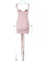 Sweetheart Neck Wide Strap Mini Dress