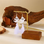 Halloween Ghost and Pumpkin Dangle Earrings