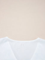 Flower V Neck Babydoll Blouse