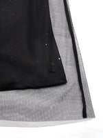 Glitter Sleeveless Tulle Midi Dress