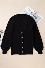 Chunky Knit Button-Down Cardigan