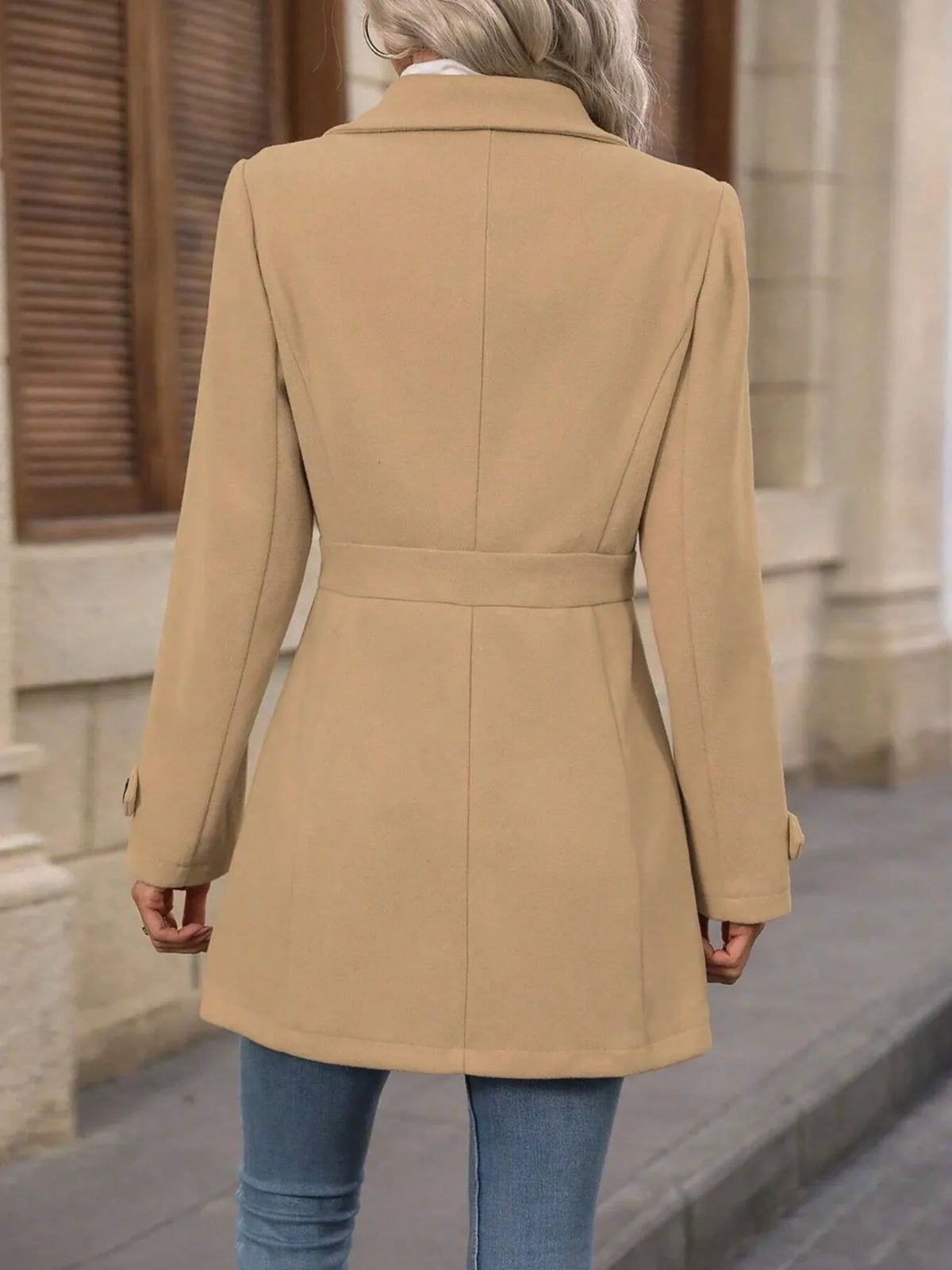 Button Up Long Sleeve Coat