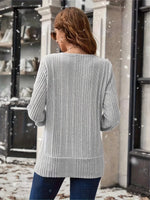 Ribbed Knit Faux Layered T-Shirt