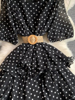 Polka Dot Ruffled Tiered Dress