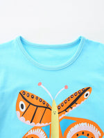 Children's Butterfly Graphic Short Sleeve T-Shirt