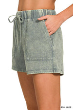 Zenana Premium Cotton Washed Sleeveless Top & Shorts Set