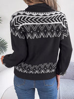 Turtleneck Dropped Shoulder Sweater