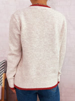 Flower Button Up Long Sleeve Cardigan