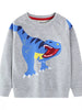 Children's Dinosaur Crew Neck Sweatshirt