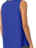 Full Size V-Neck Sleeveless Tank Top Plus Size