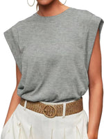 Solid Color Round Neck Tank