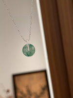 925 Sterling Silver Agate Pendant Necklace