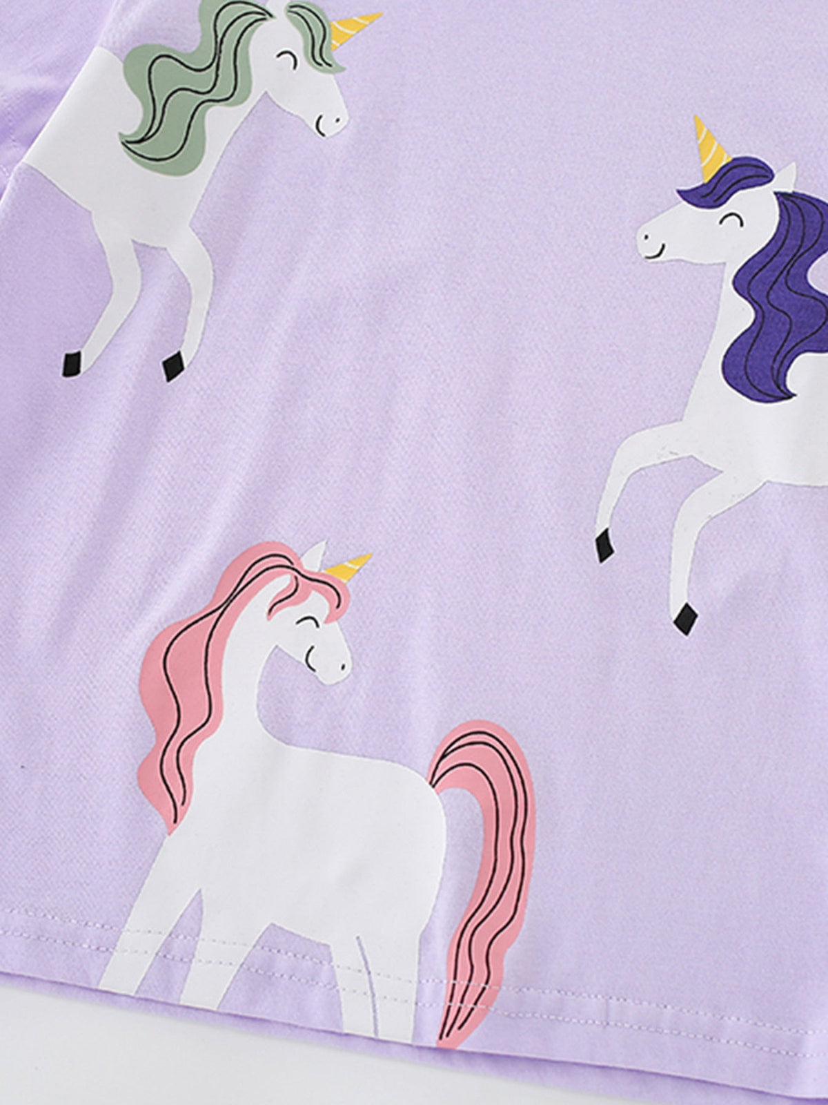 Children's Unicorn Graphic Short Sleeve T-Shirt