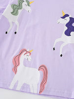 Children's Unicorn Graphic Short Sleeve T-Shirt