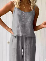 Scoop Neck Cami and Pants Set
