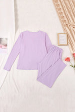 Buttery-Soft Surplice Long Sleeve Top and Pants Set