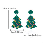 Christmas Tree Drop Earrings