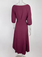 Boat Neck Tie Waist Dress
