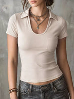 Casual Short Sleeve Slim Fit T-Shirt