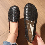 Cutout Round Toe Slip-Ons