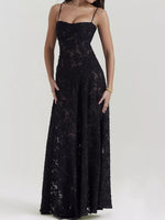 Lace Spaghetti Strap Maxi Dress