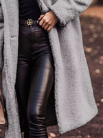 Teddy Bear Hooded Longline Outerwear