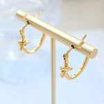 Golden Knot Hoop Earrings