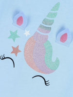 Children's Unicorn Graphic Short Sleeve T-Shirt