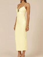 Slit Back Gradient Cami Dress
