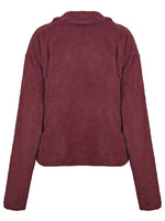 Ivy Lane Plush Open Front Dropped Shoulder Jacket