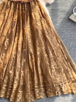 Lace Panel Puff Sleeve Dress