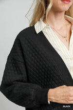 Umgee Button-Up Jacquard Cardigan
