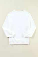 US Flag Round Neck Long Sleeve Sweatshirt