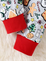 Children's Christmas Print Top and Pants Set